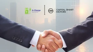 Partnership Between ACharge (EV charging) and Capital Smart Motors (CSM)